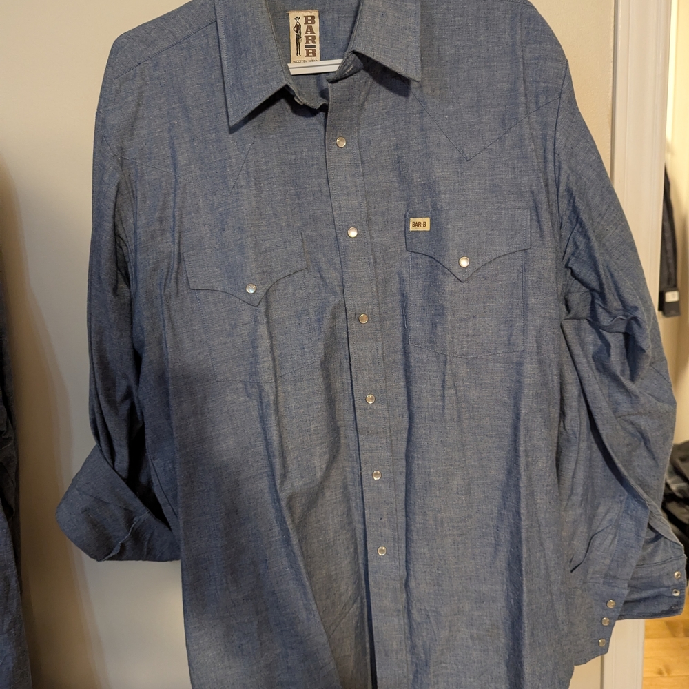 Blue Denim Long Sleeve Shirt